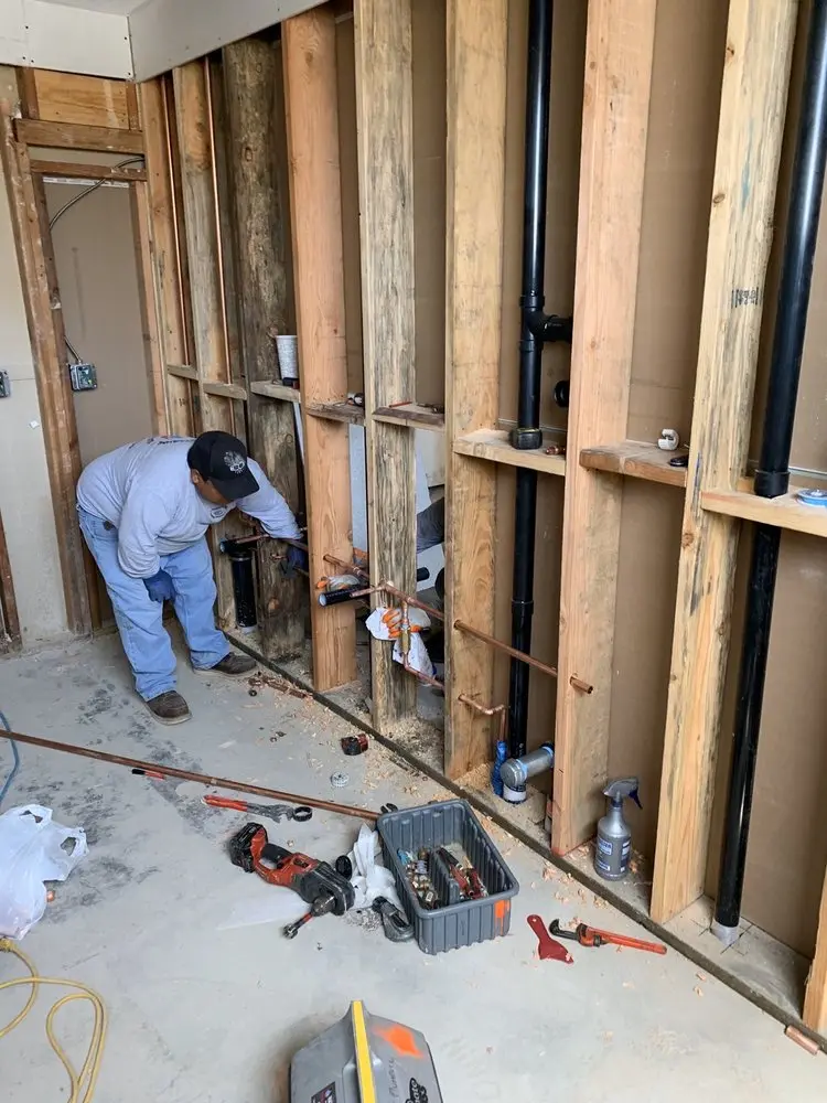 Commercial rough-in plumbing for Gas Line Repair in Beresford Hall